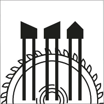 Zahnformen - Wechsel-Dachzahn 