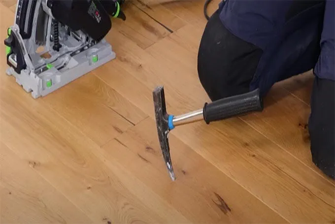 Réparation d'un plancher fortement endommagé