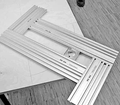 Installation du mandrin de centrage de cercle