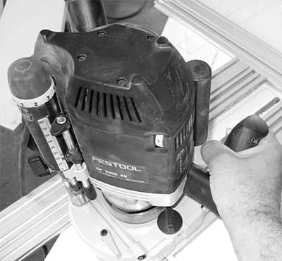 Réglage de la profondeur de fraisage