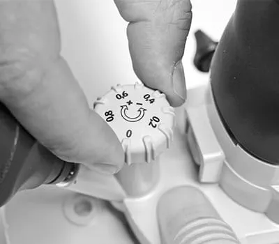 Einstellen der Frästiefe