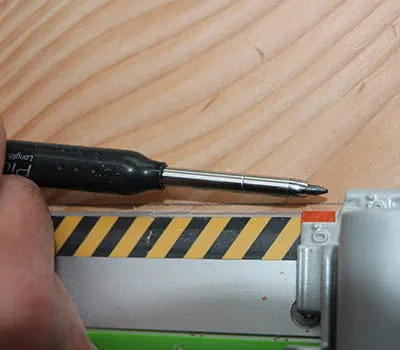 Schnittkante ablesen