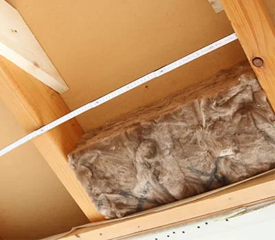 Mesurer la largeur entre les poutres