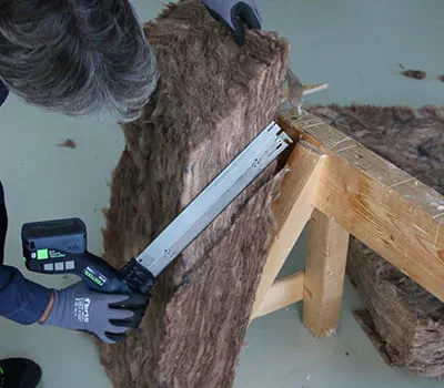 Évidement pour l'équerre