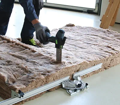 Dämmstoff zuschneiden