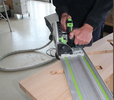 Wangenteile zuschneiden