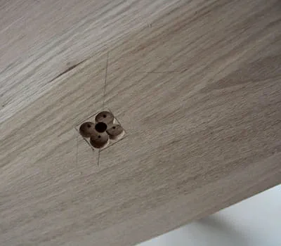 Treppenschraube anbringen